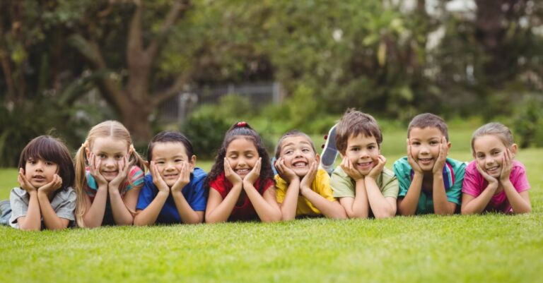 Kids in summer camp